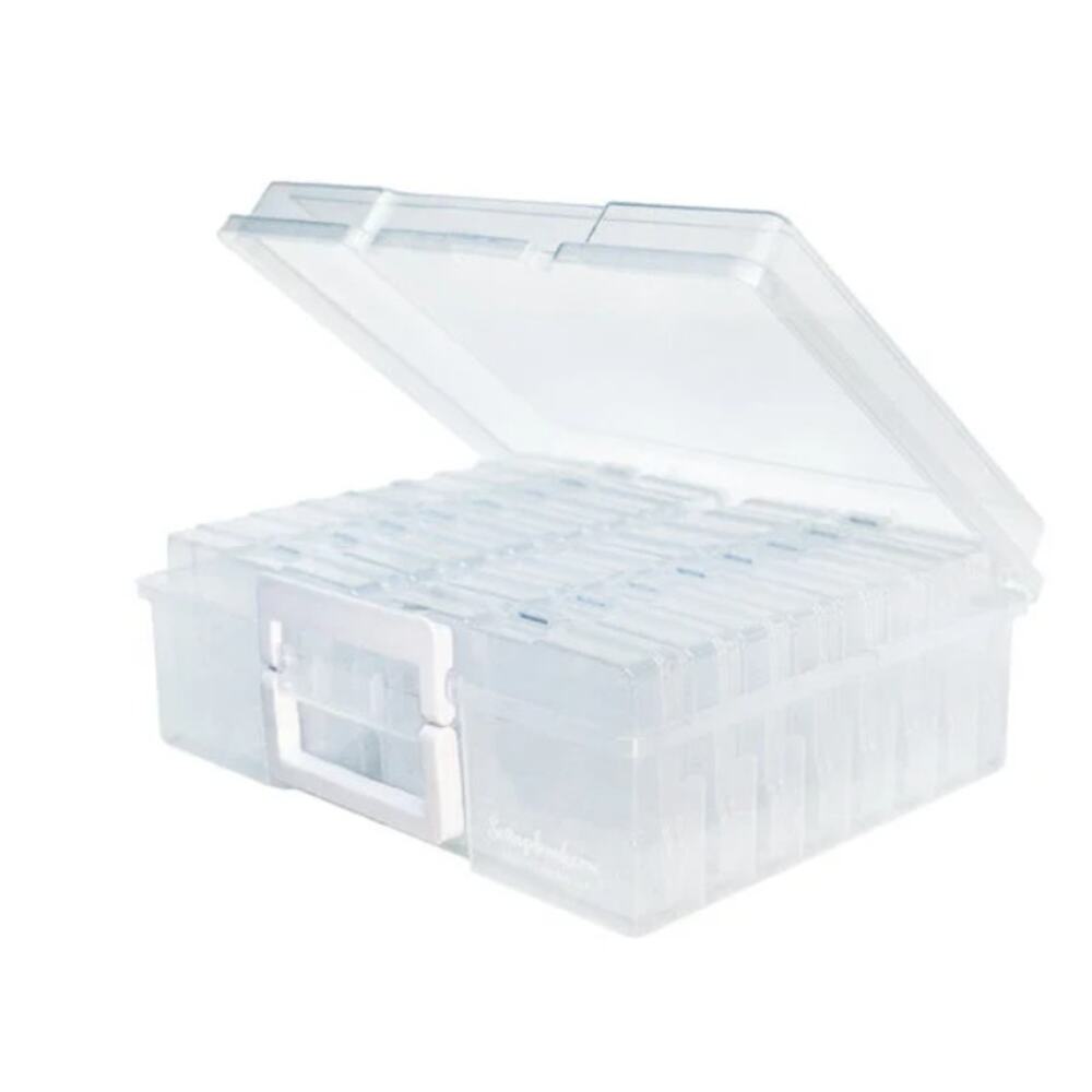 New LG Clear Photo and Craft Keeper Holds (16) 4" x 6" Inside Large Case